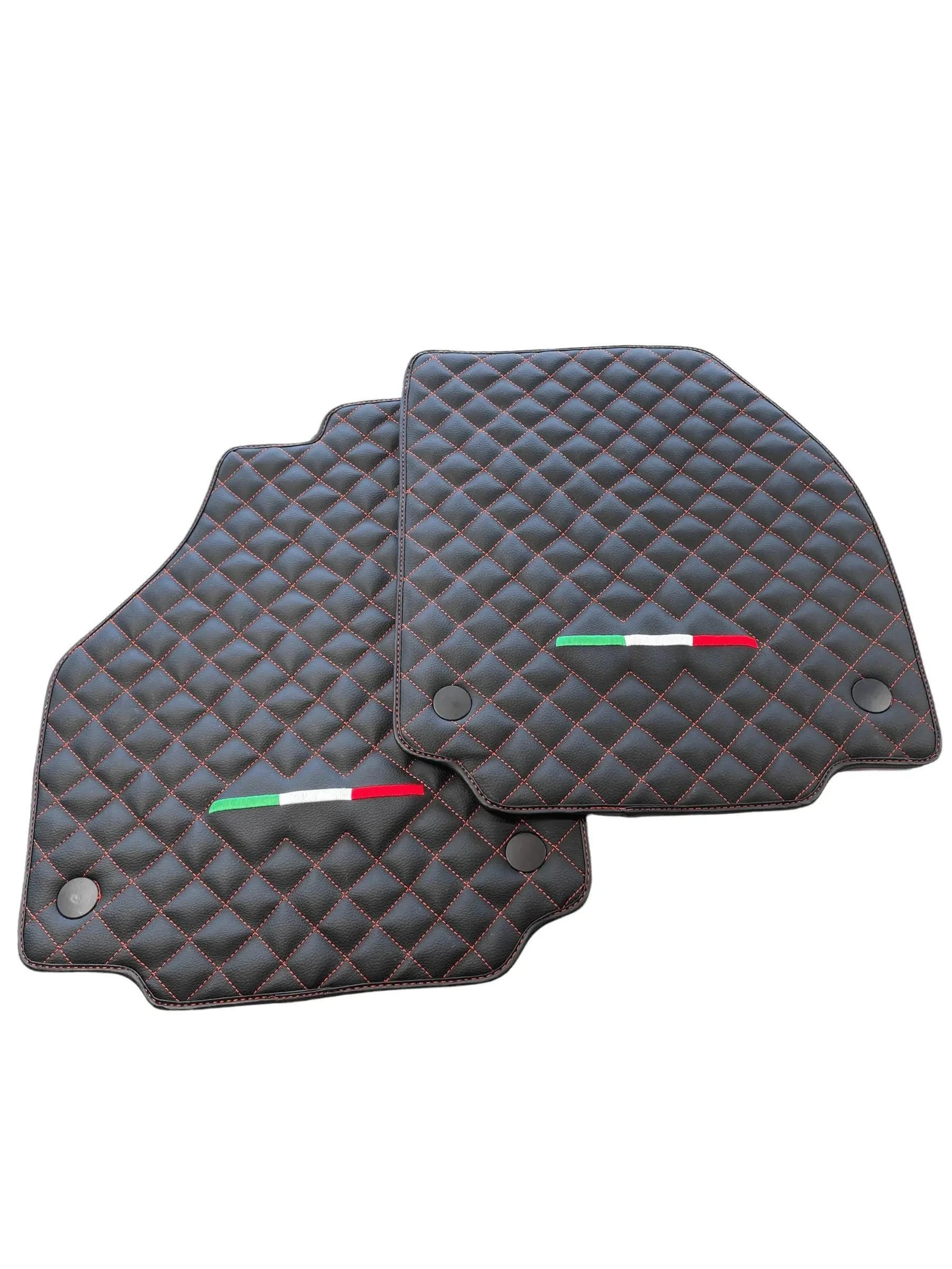 Custom-fit Ferrari 458 floor mats, premium quality with precise fitment, featuring a stylish quilted design.