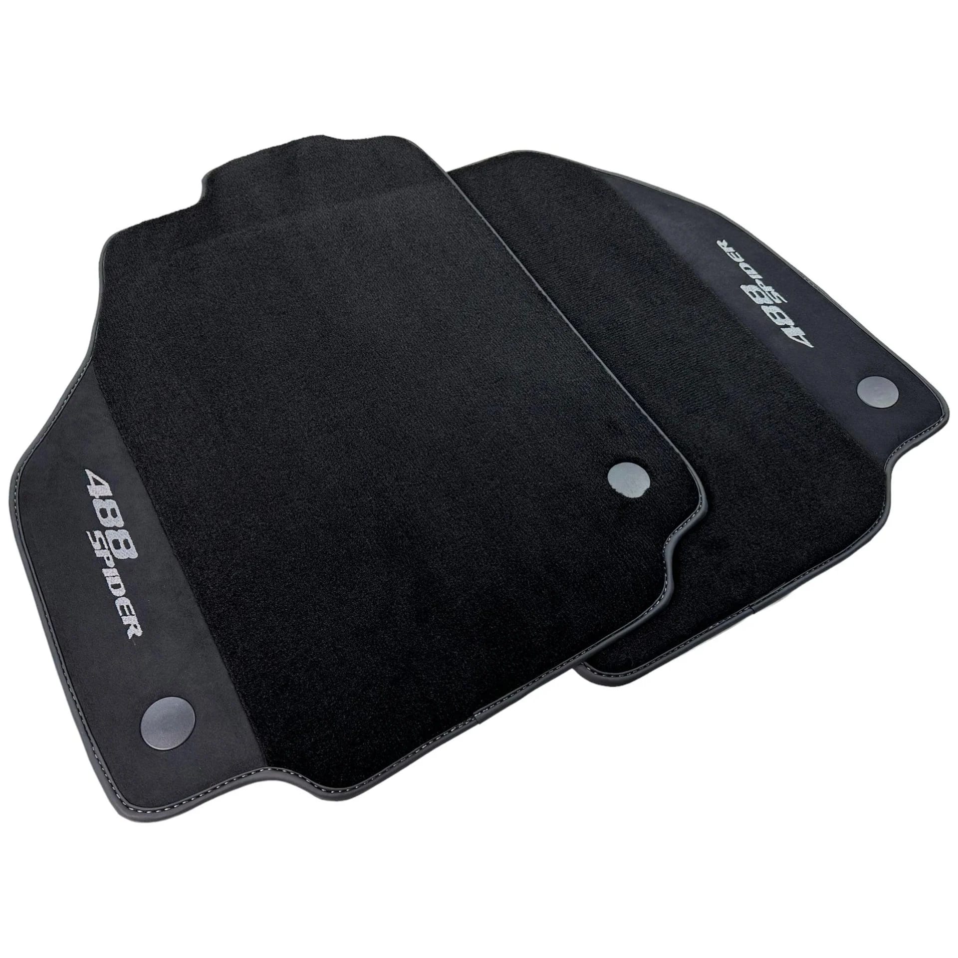 フェラーリ488用カスタムフロアマット、高品質、正確なフィット感、スタイルと保護を両立。