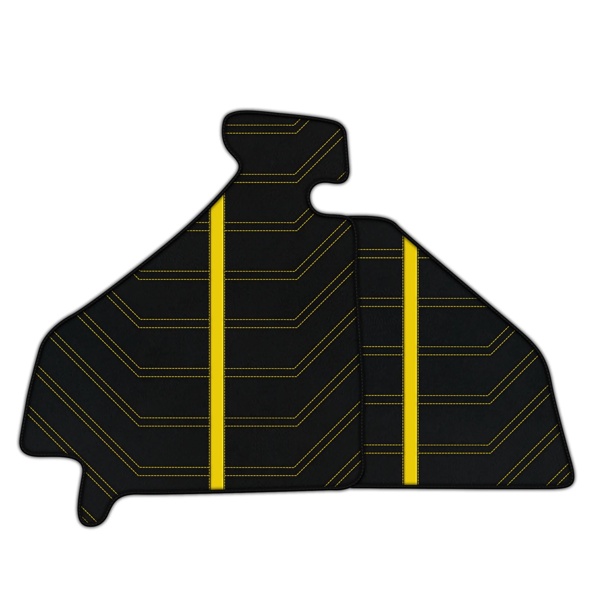 Ferrari F355 luxury leather floor mats with premium stitching and embroidered logo 1994-1999