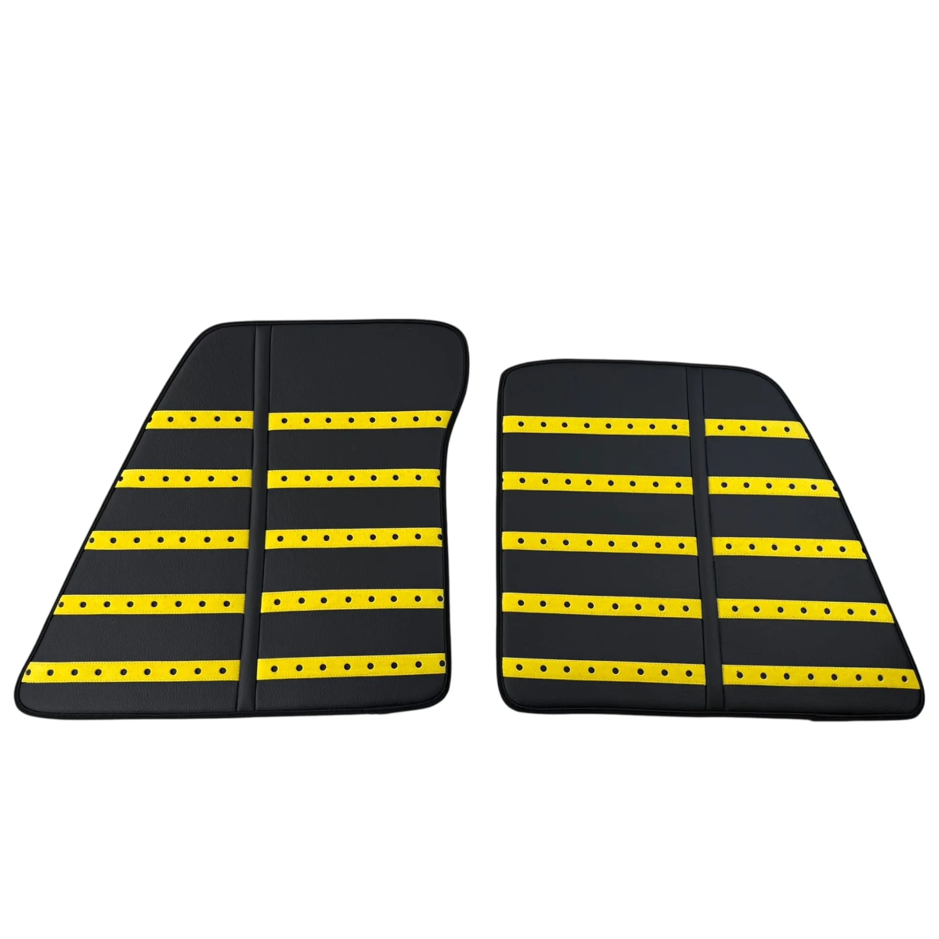 Ferrari SF90 Stradale luxury leather floor mats with premium stitching and embroidered logo 2019-2024