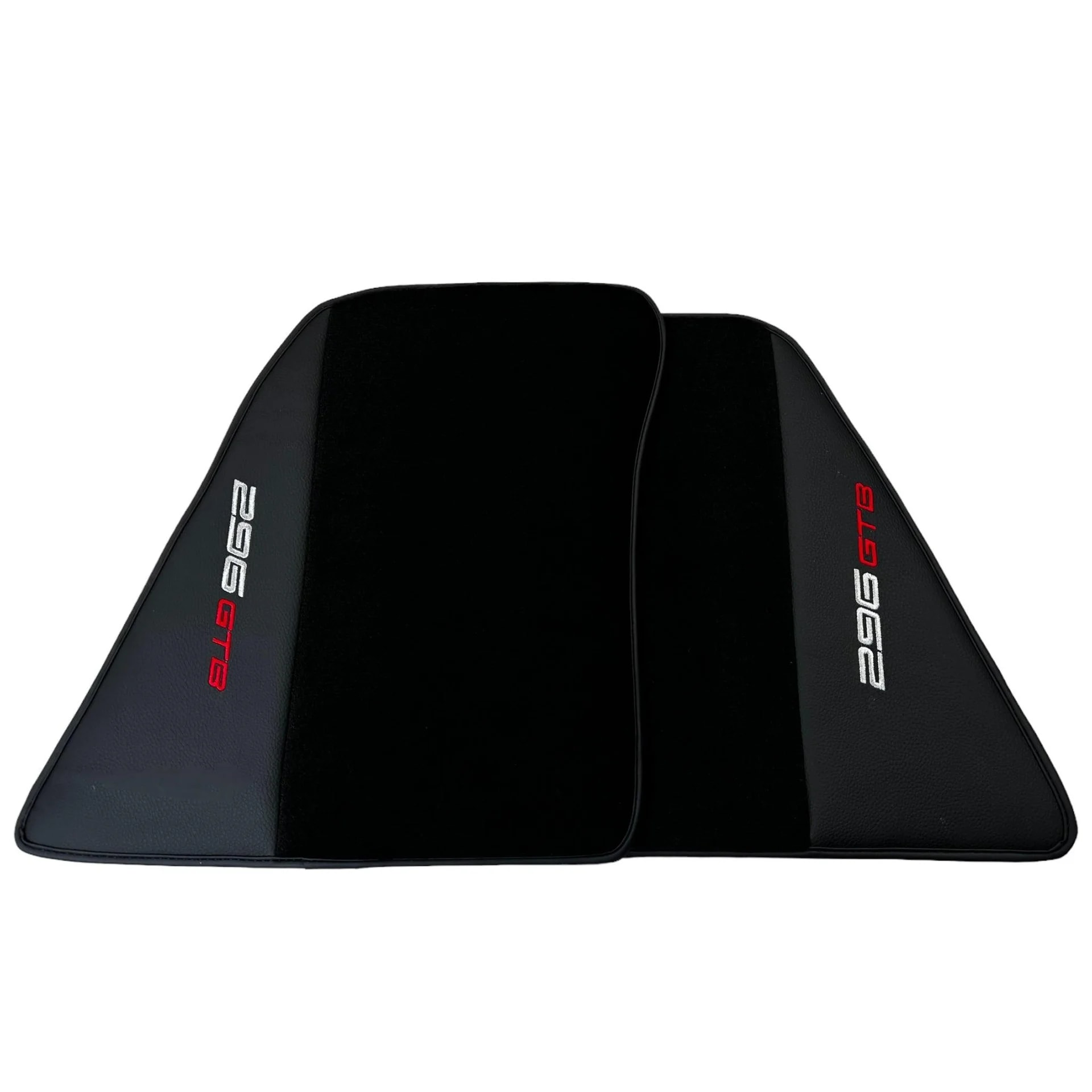 Luxury black floor mats for Ferrari 296 GTB