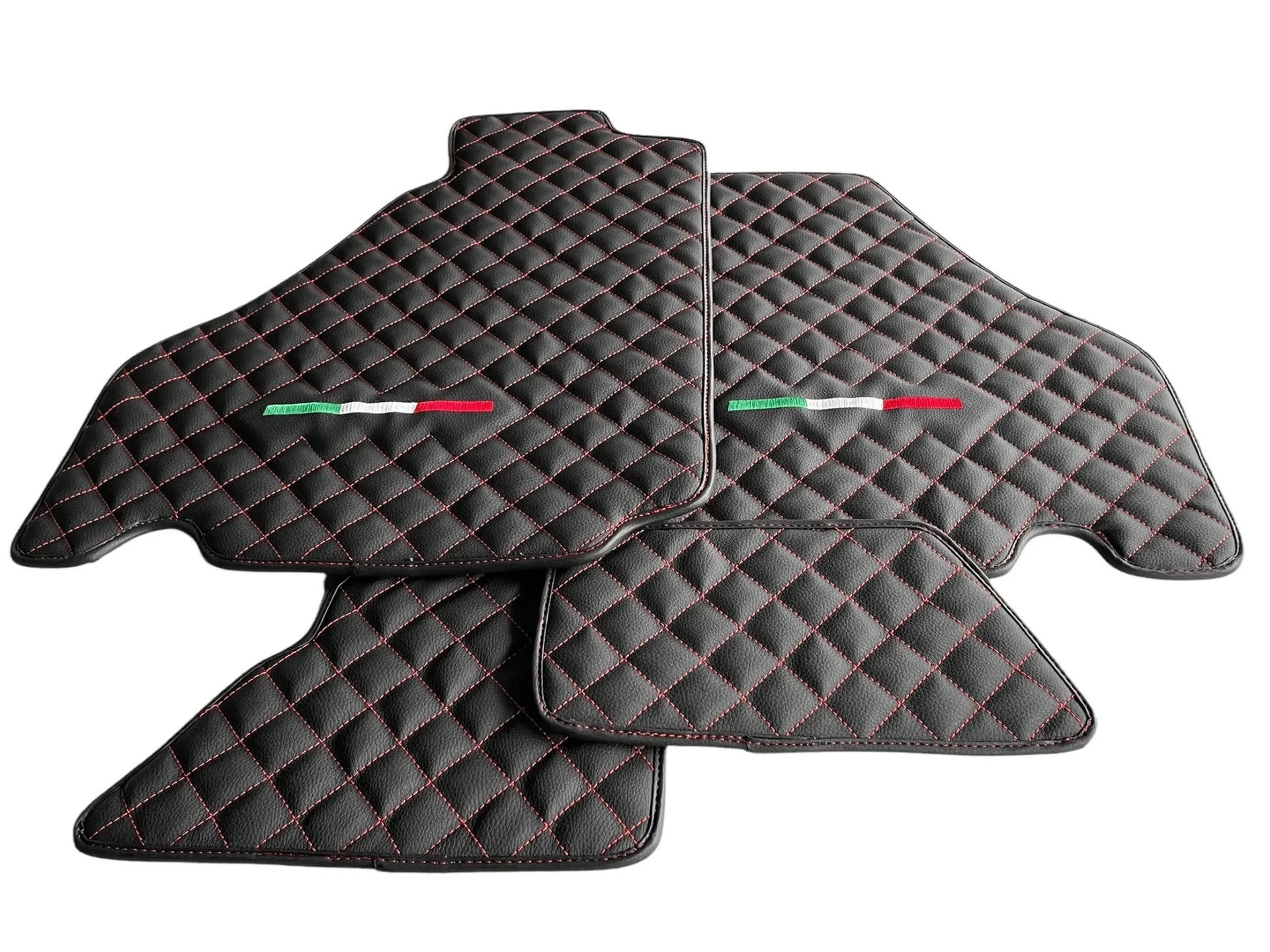 Luxury diamond leather floor mats for Ferrari 360