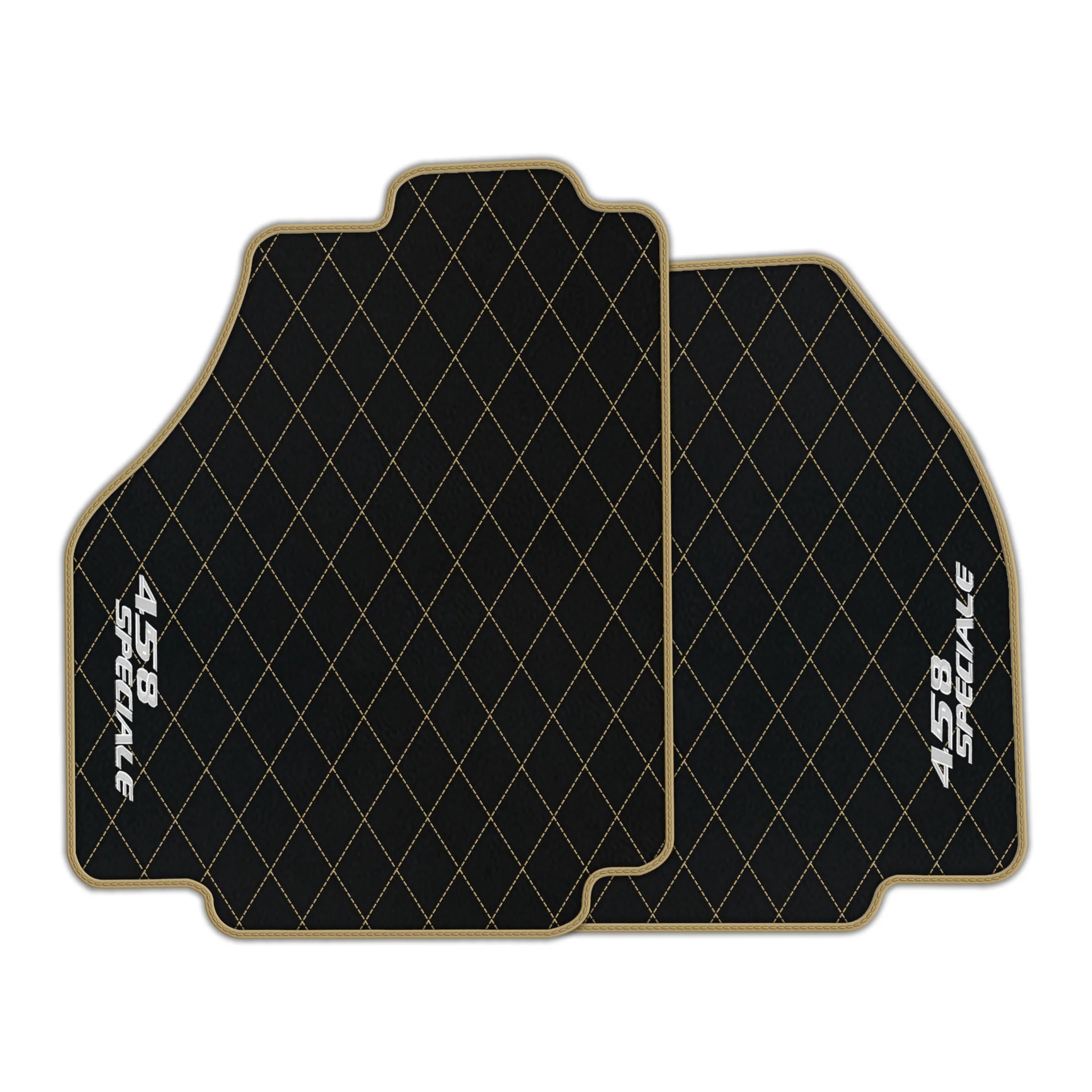 "Ferrari 458 floor mats, premium quality, custom fit, precise fitment, black with diamond pattern, ideal for luxury interiors