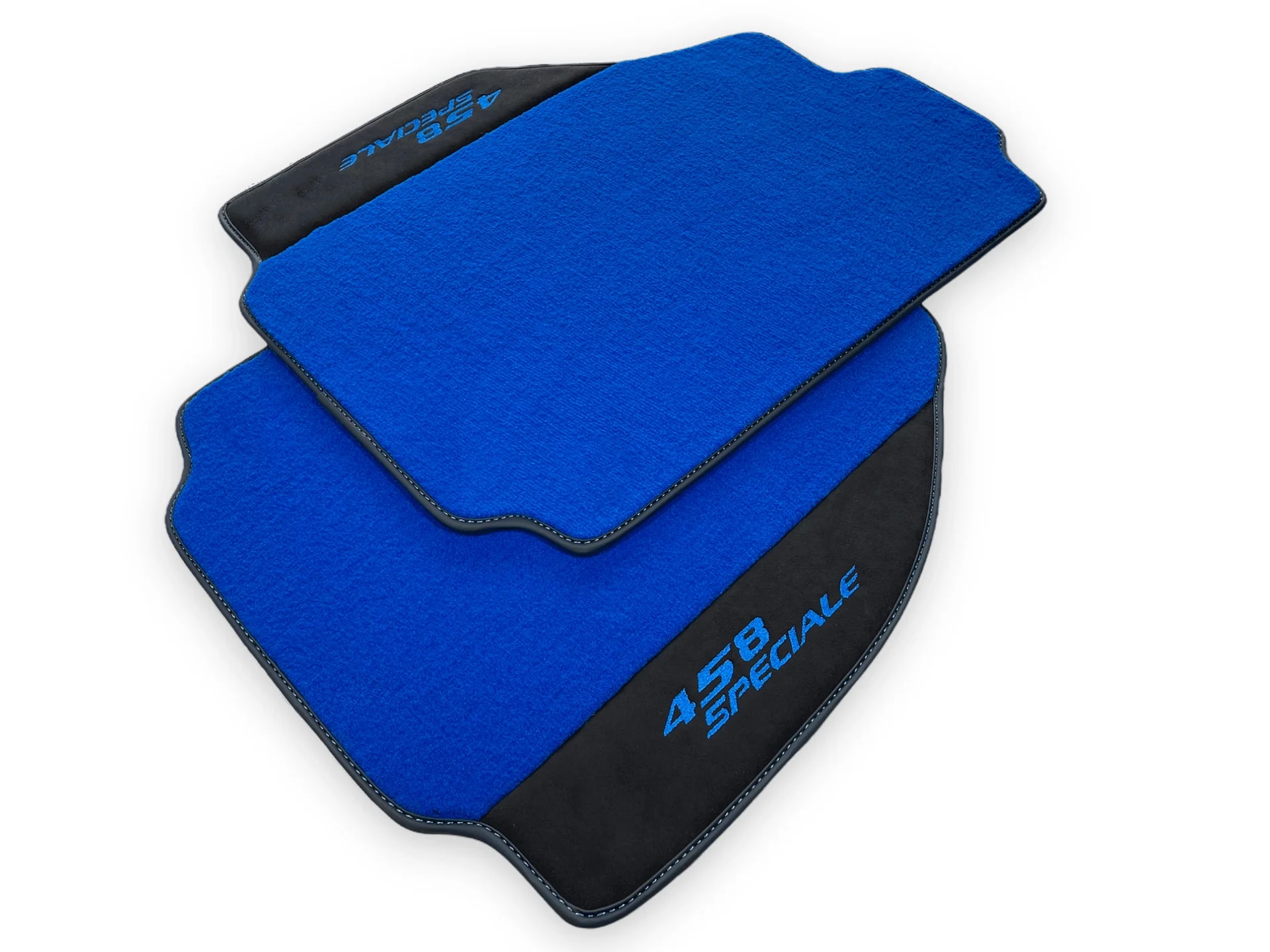 Luxury blue floor mats for Ferrari 458 Speciale