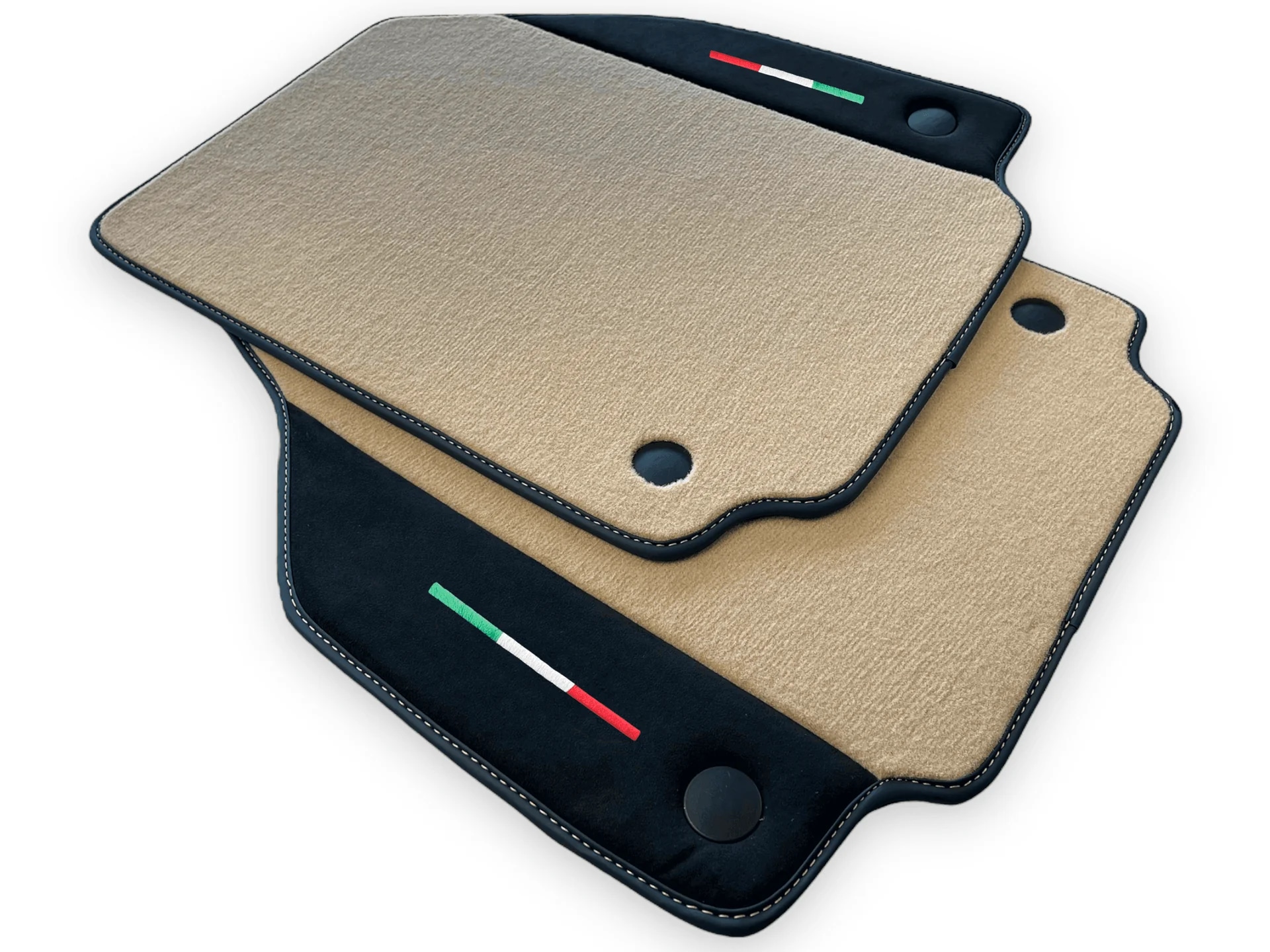 Custom-fit Ferrari 488 floor mats, premium quality with precise fitment, featuring elegant design and durable material.