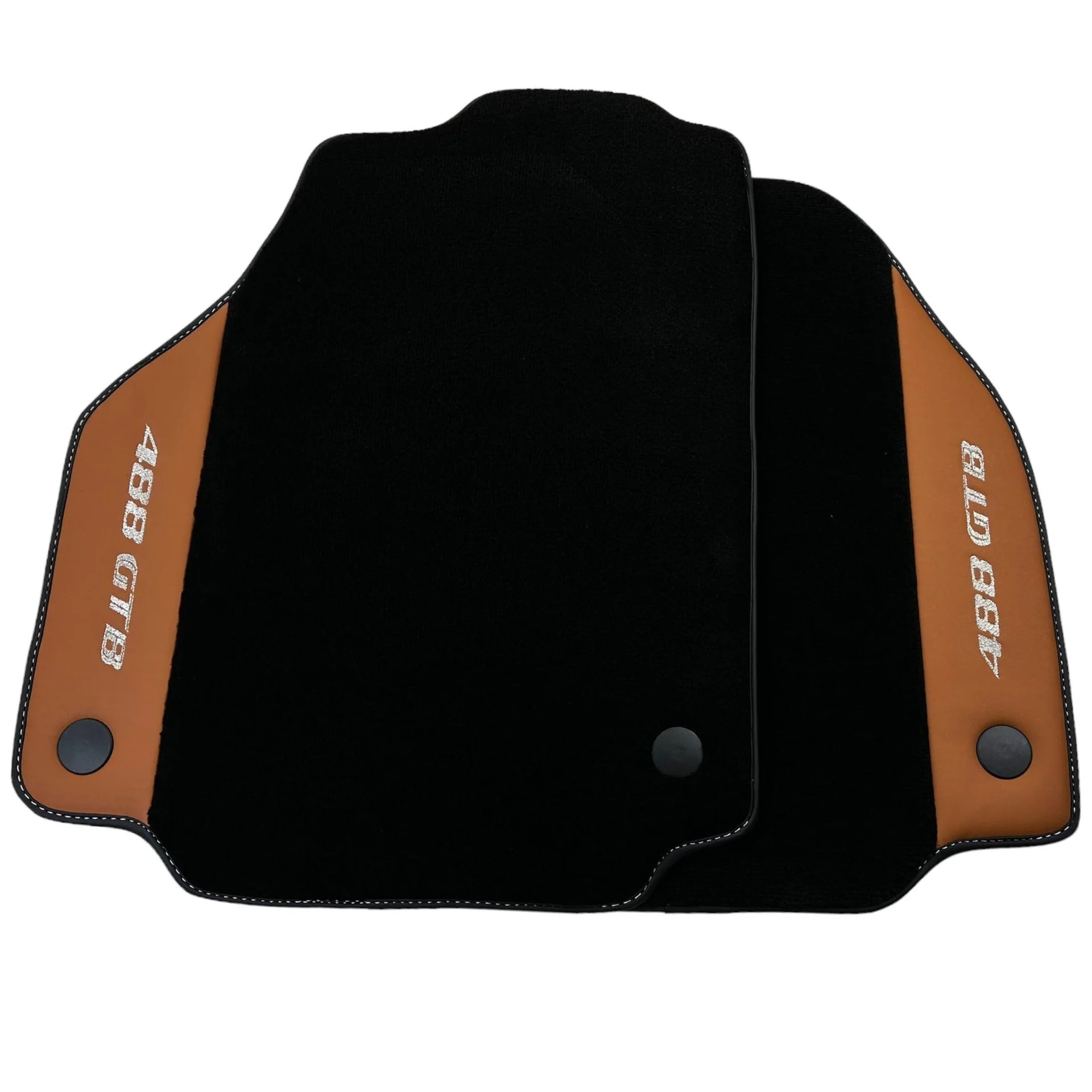 Tapis de sol sur mesure Ferrari 488, matériau de qualité supérieure, ajustement précis pour protection et style améliorés.