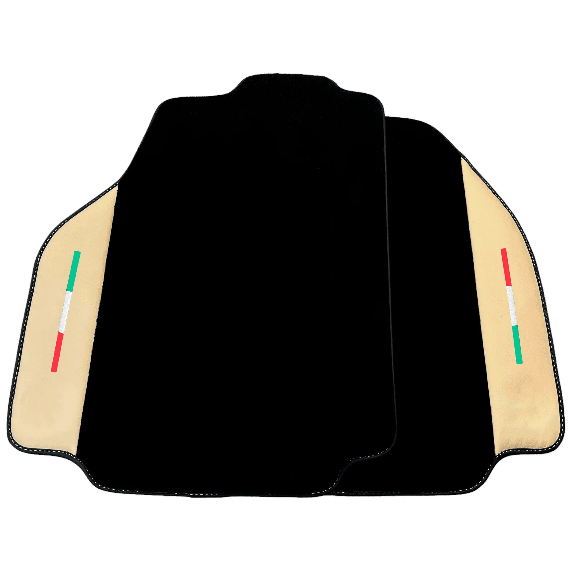 フェラーリ488用カスタムフロアマット、プレミアム品質で精密フィット、究極のラグジュアリーと保護を提供。