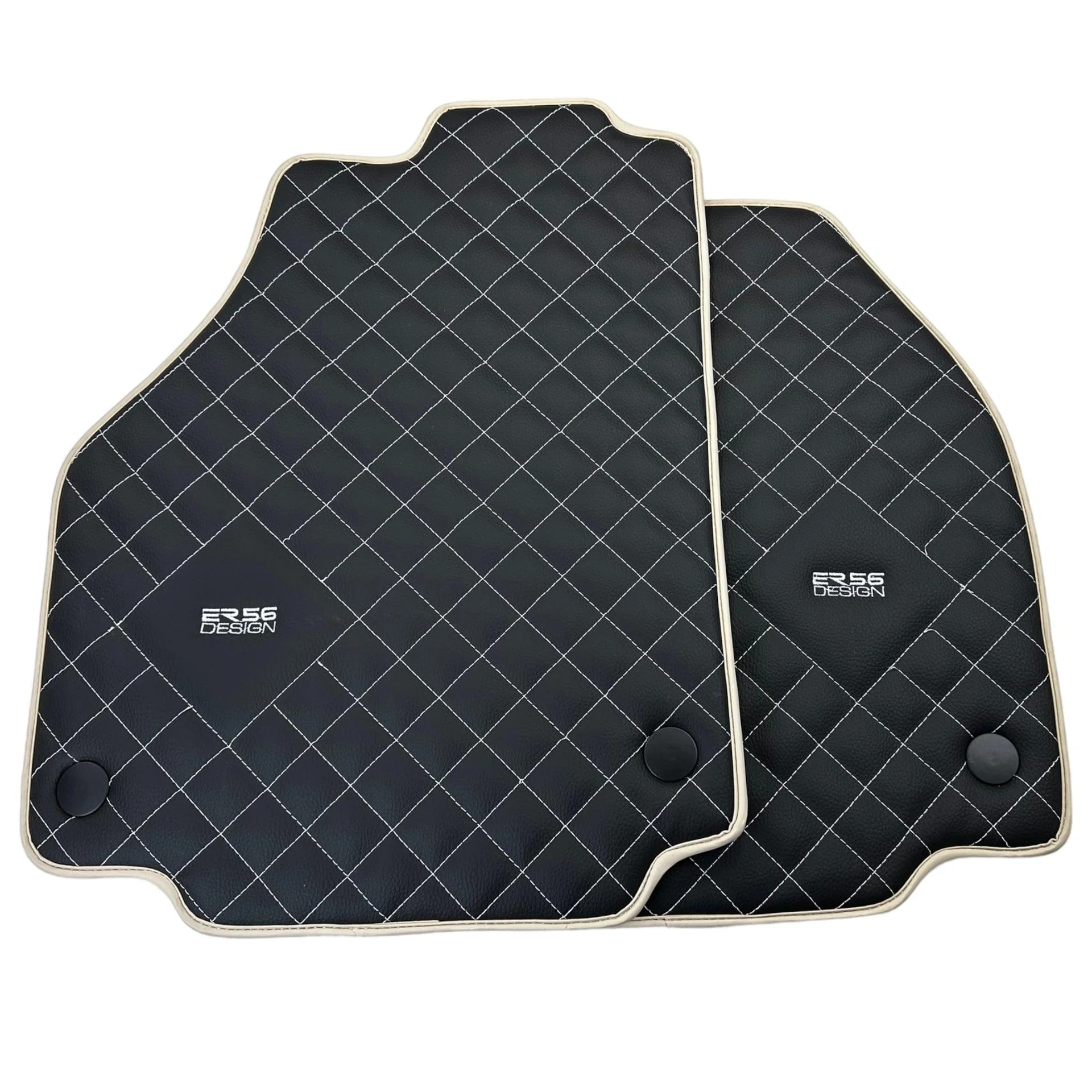 Custom fit Ferrari 488 floor mats, premium quality with precise fitment, featuring a stylish diamond pattern design.