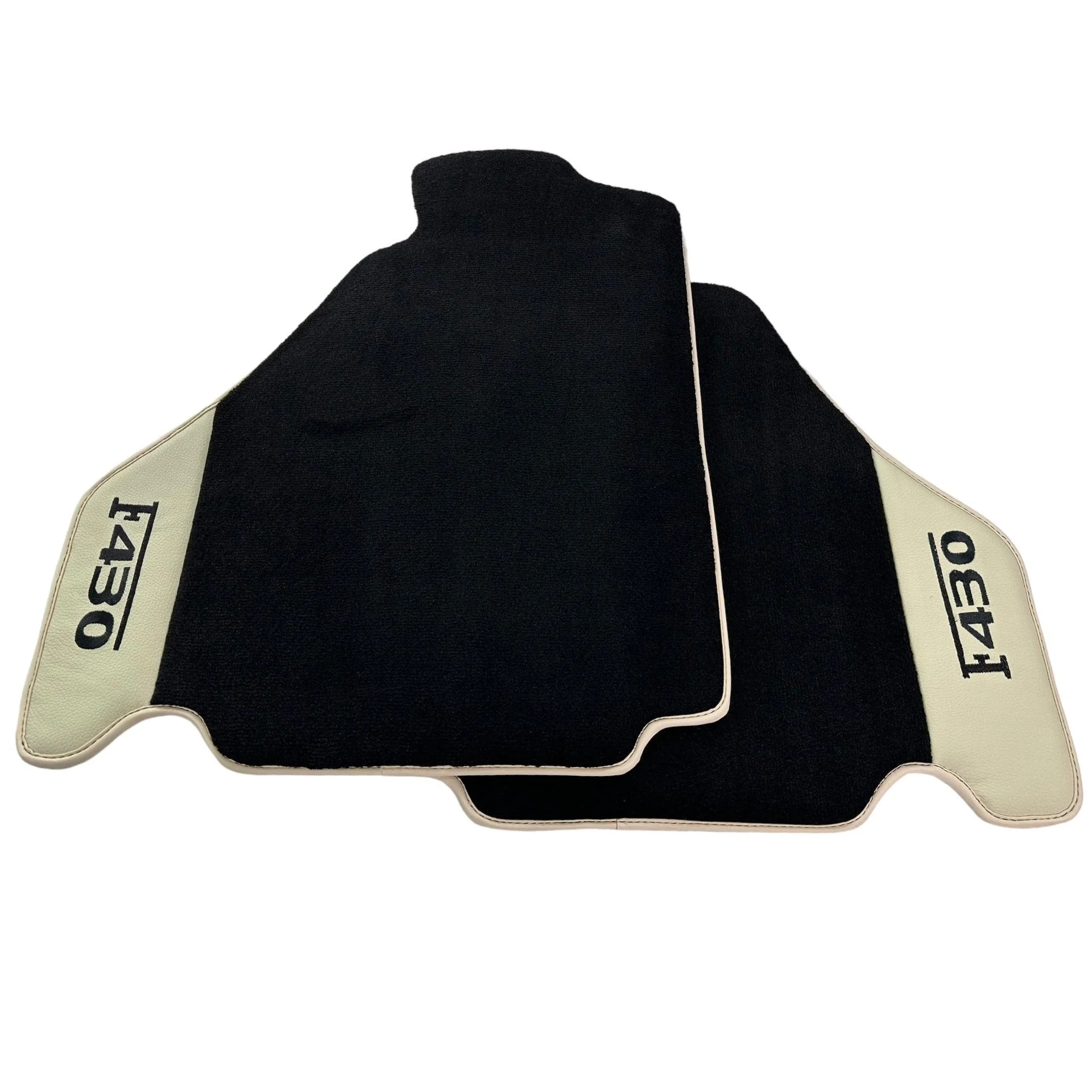 Ferrari F430 custom fit floor mats, premium quality with precise fitment, designed for optimal protection and style.