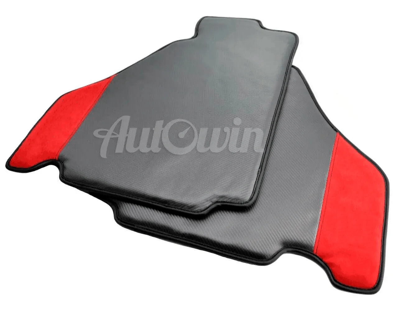 Custom fit Ferrari F430 floor mats, premium quality with precise fitment, featuring stylish red accents and durable material.
