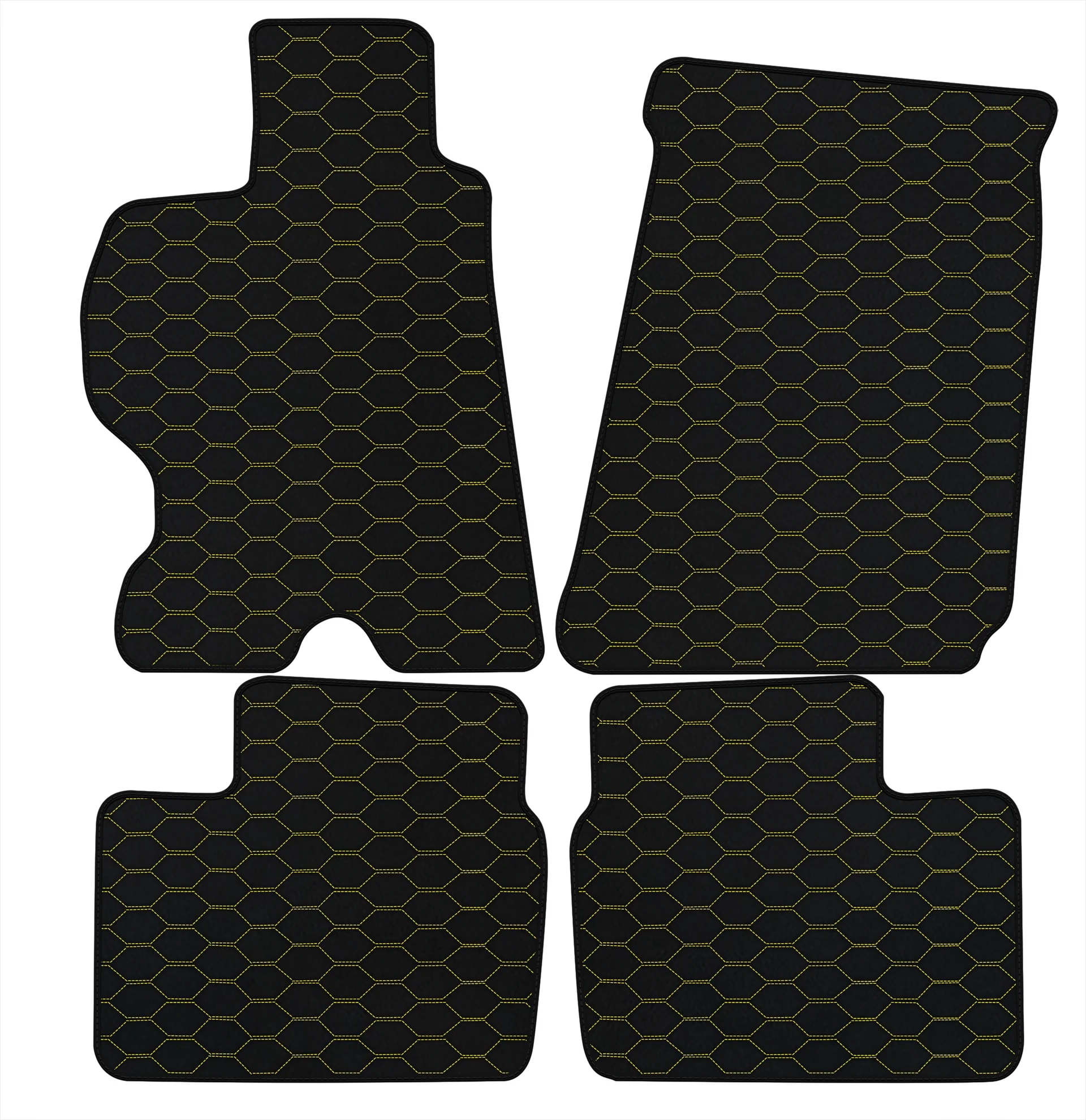 Customizable leather floor mats with Divario pattern for Ferrari FF