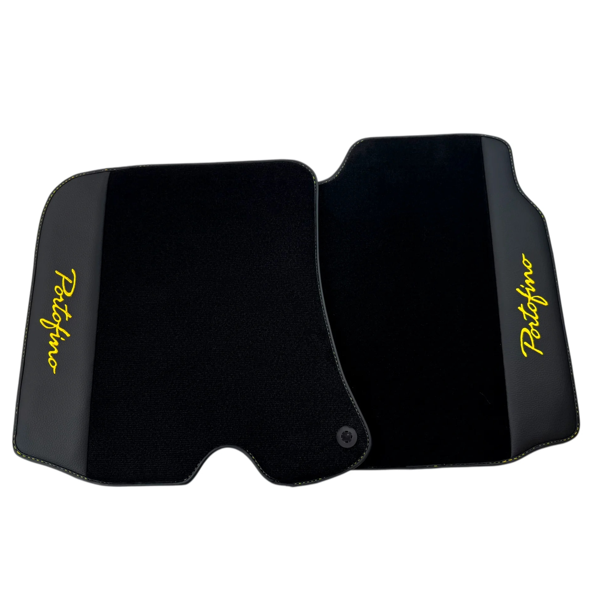 Custom fit Ferrari Portofino floor mats, premium quality with precise fitment for luxury vehicle interiors.