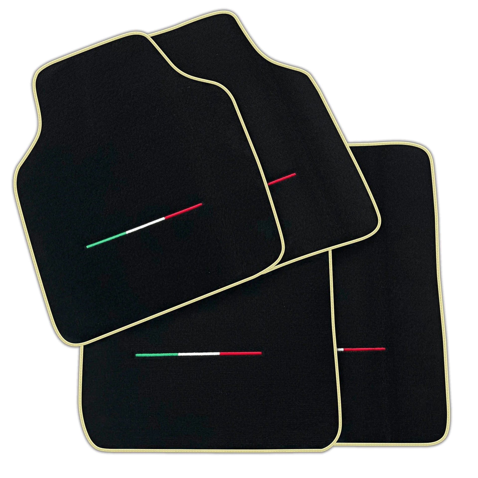Premium quality black floor mats for Ferrari Purosangue (2023-2024), custom fit, luxury material, precise fitment, Italian fl