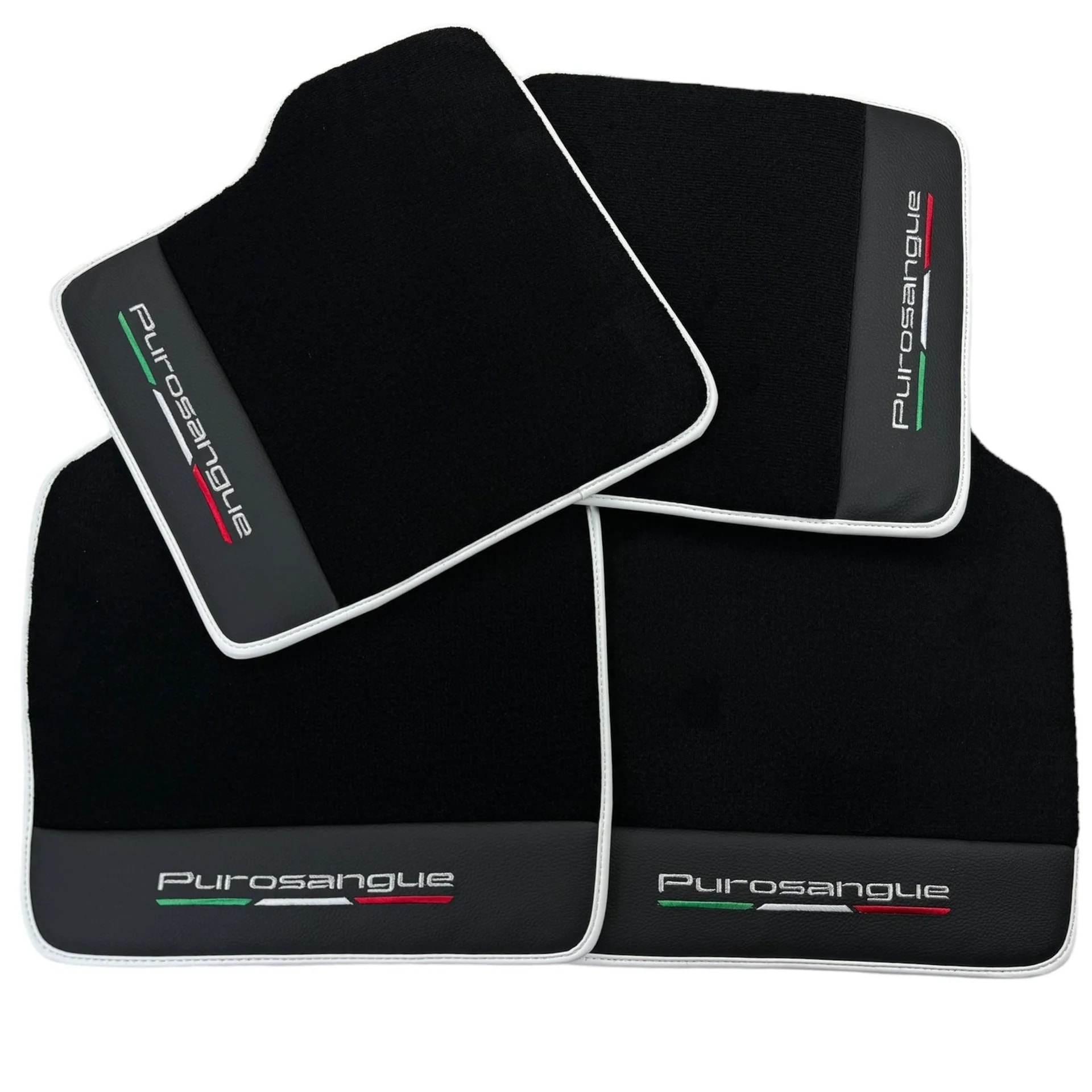 Luxury black floor mats for Ferrari Purosangue