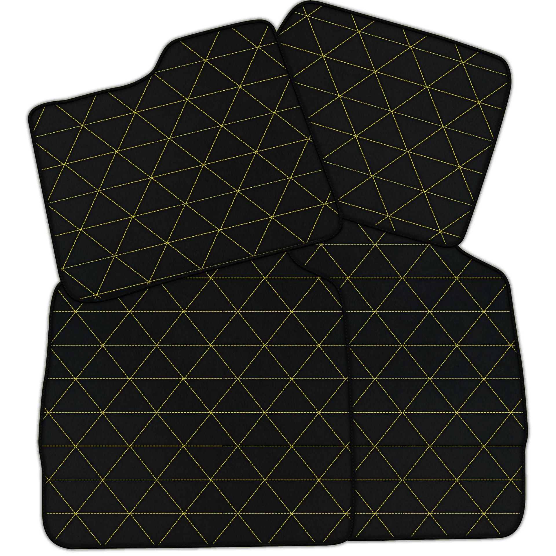Customizable diamond leather floor mats for Ferrari Purosangue