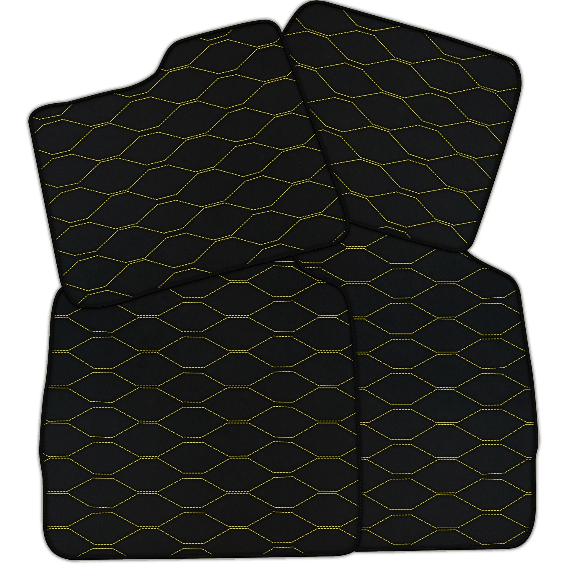Customizable diamond leather floor mats for Ferrari Purosangue