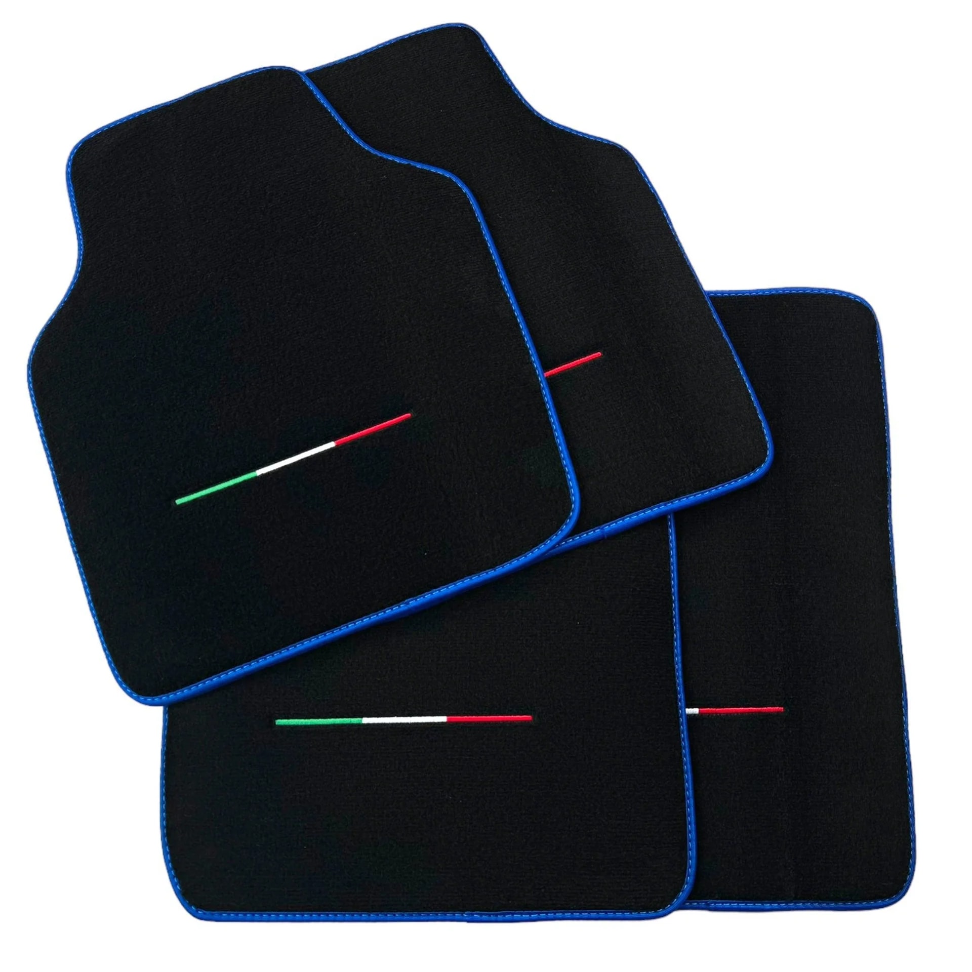 Luxury floor mats for Ferrari Purosangue with blue trim