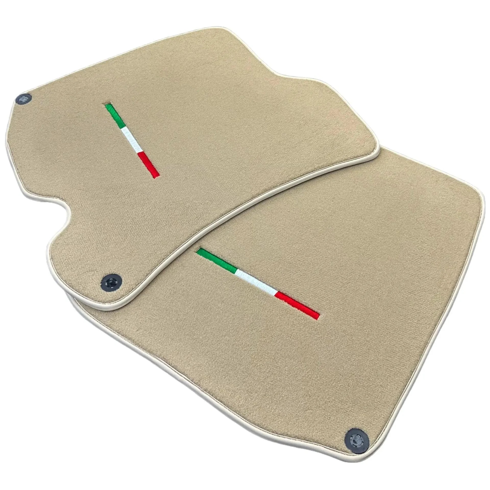 Luxury beige floor mats for Ferrari Roma