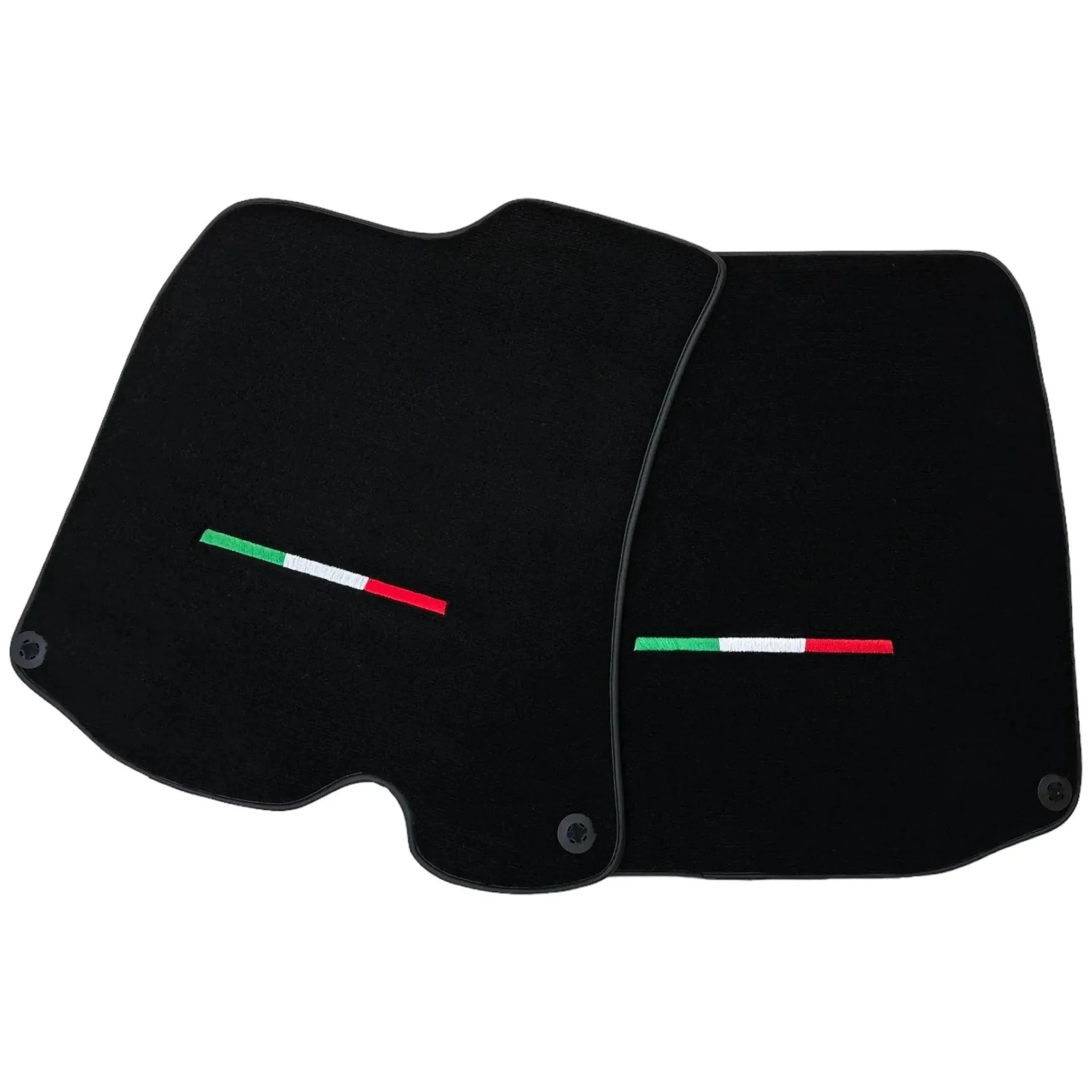 Luxury black floor mats for Ferrari Roma