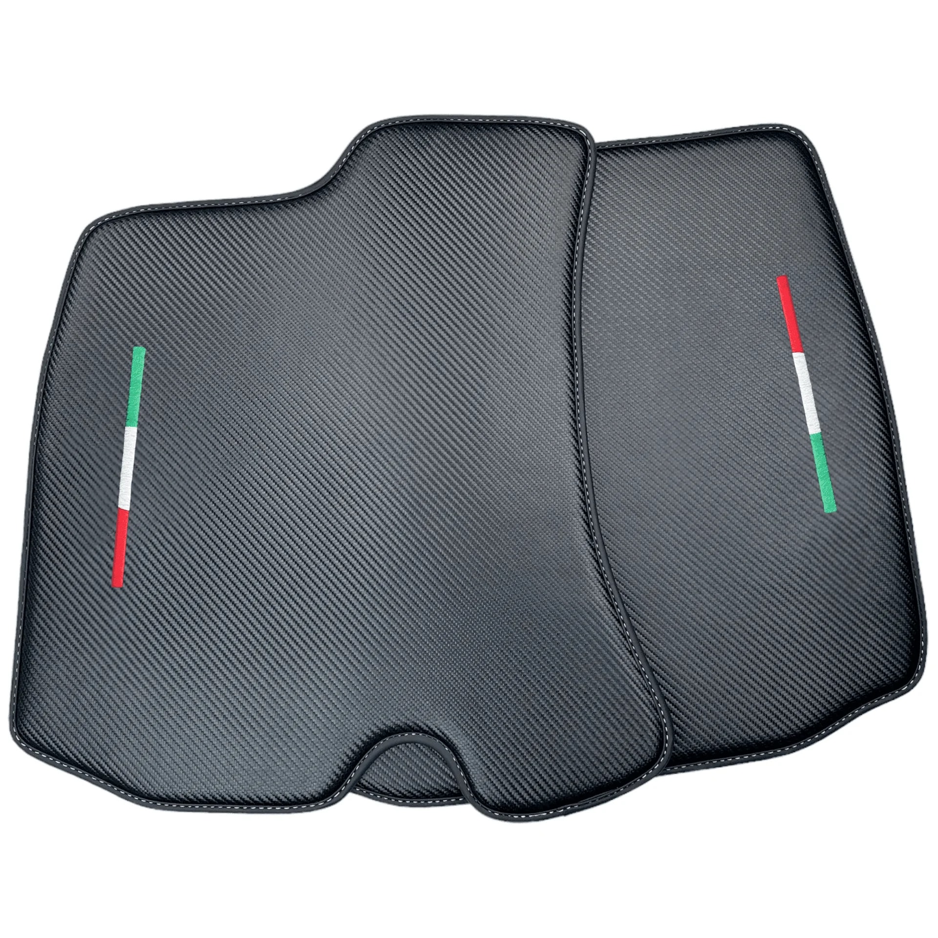 Carbon Fiber Leather Floor Mats for Ferrari Roma