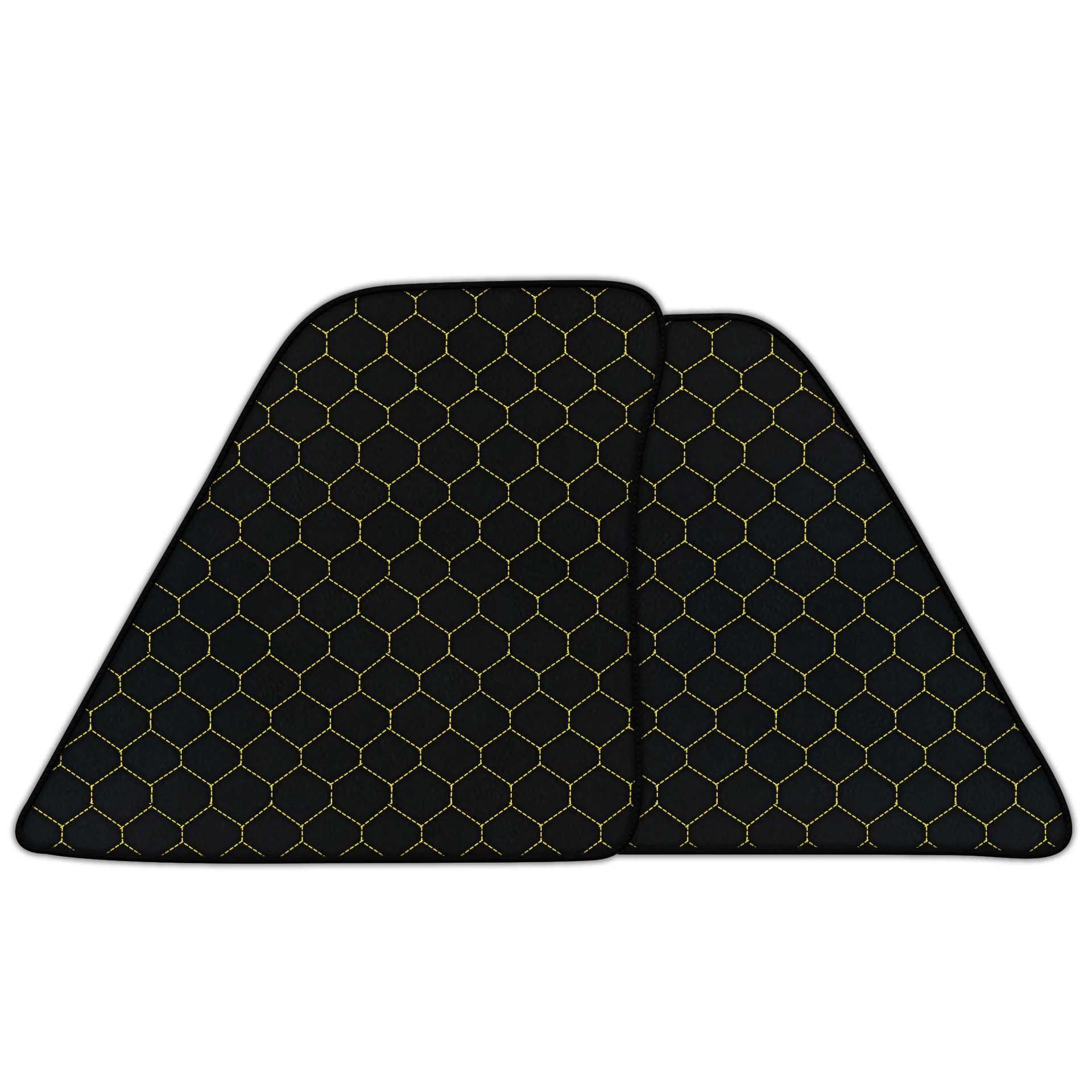 프리미엄 품질의 맞춤형 Ferrari SF90 Stradale 바닥 매트, 정밀한 핏과 세련된 육각형 디자인.